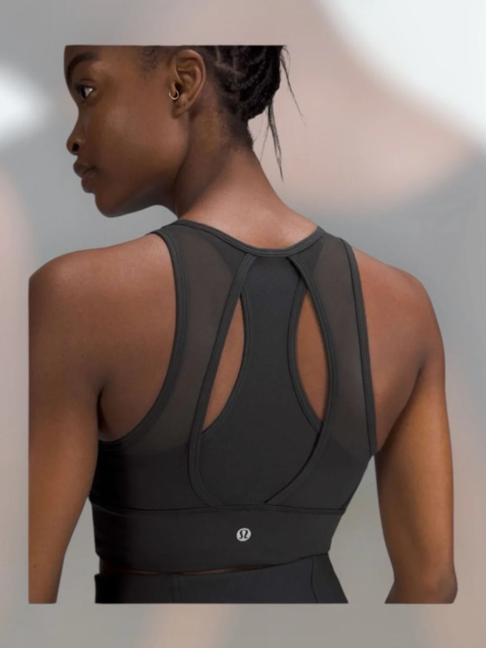 Lululemon Everlux High-Neck Train Bra Black